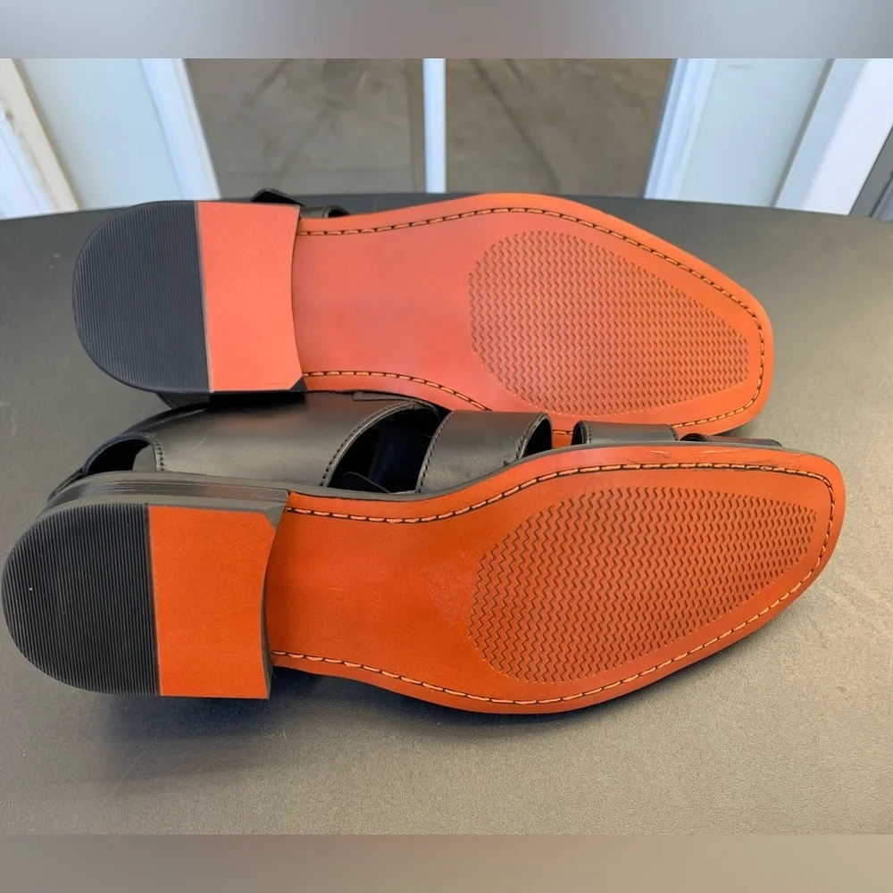 La Milano Men’s Randy Sandals, genuine leather upper.  Comfort Tech+ Size 13